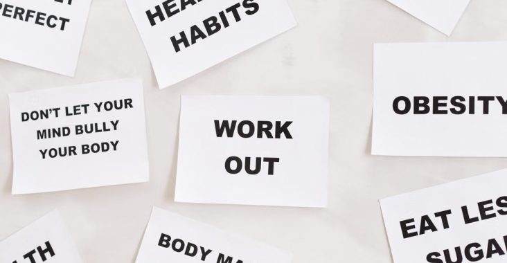 Collection of motivational health and fitness messages on cards. Inspire healthy habits and lifestyle changes.